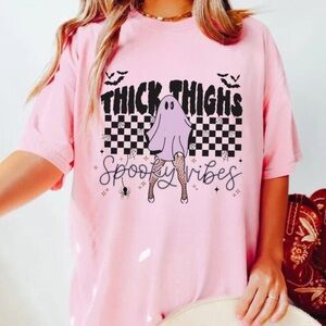NEW Thick Thighs Spooky Vibes Tee S-5X